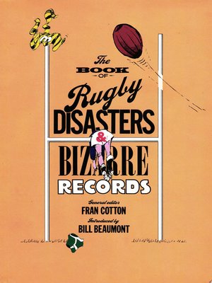 cover image of The Book of Rugby Disasters & Bizarre Records